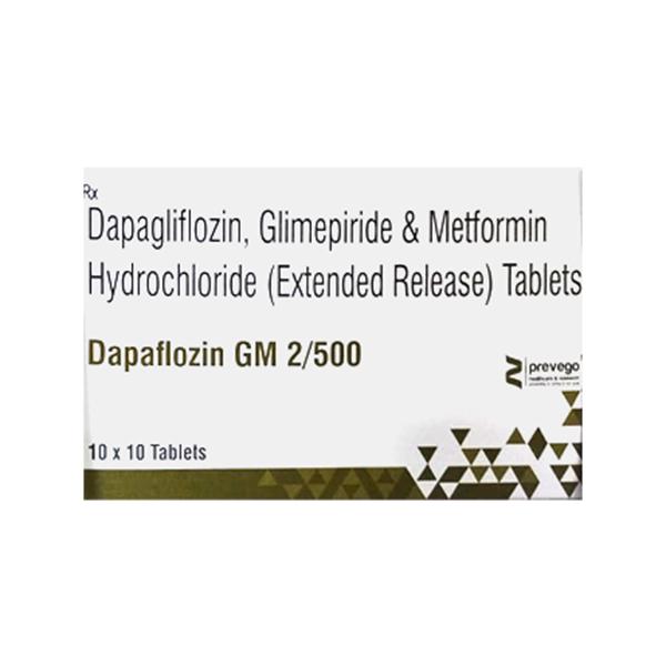DAPAFLOZIN GM 2/500 Tablet 10's