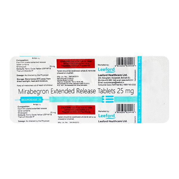 BEGROEASE 25 Tablet 10's