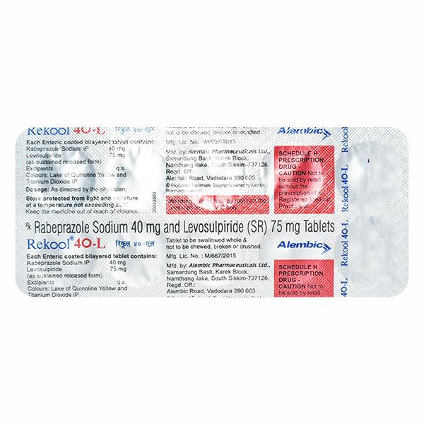 Rekool L 40mg Tablet 10'S