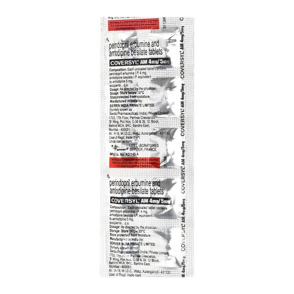 Coversyl AM 4/5mg Tablet 10'S