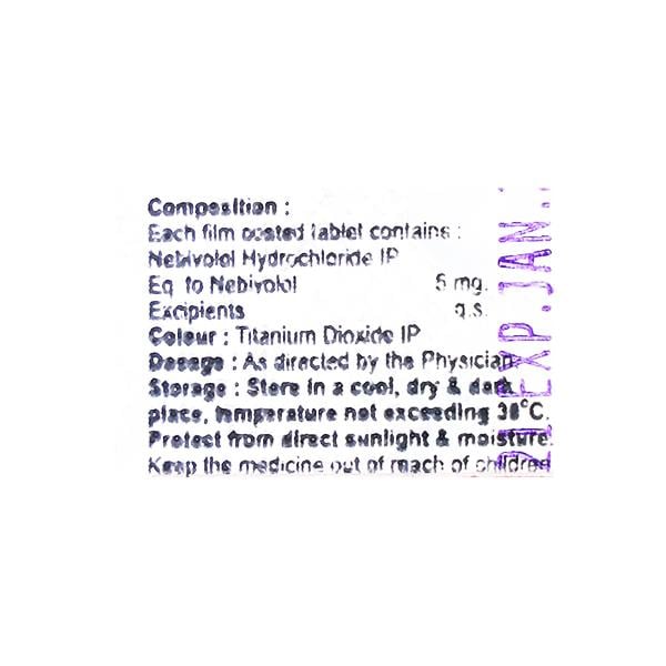 NEBITAB 5mg Tablet 10's