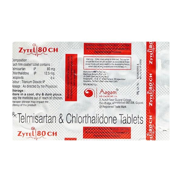 Zytel Ch 80Mg Tablet 10's