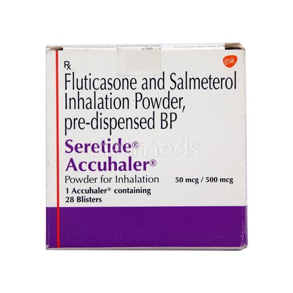 Seretide Accuhaler 50/500mcg Blister 28'S