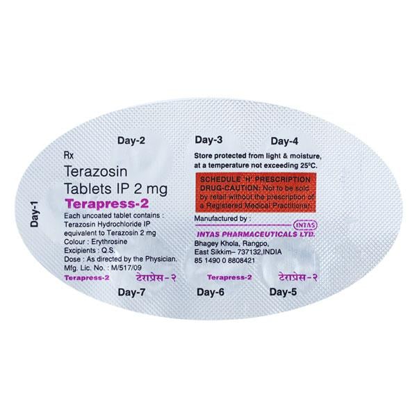 Terapress 2mg Tablet 7'S