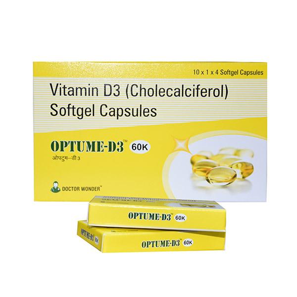 OPTUME D3 60k Softgel Capsule 4's
