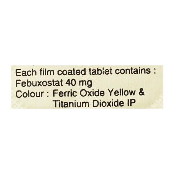 Febuxor 40mg Tablet 10'S