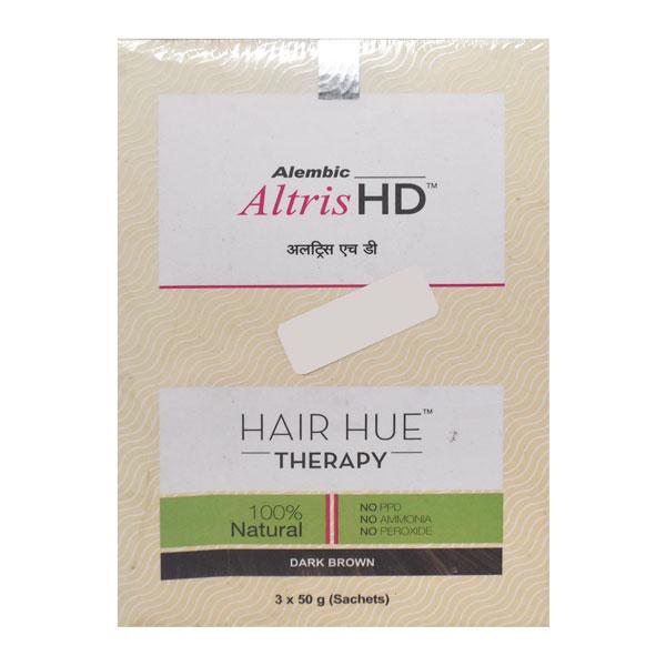 Altris HD Hair Hue Therapy Dark Brown Sachet 3X50gm