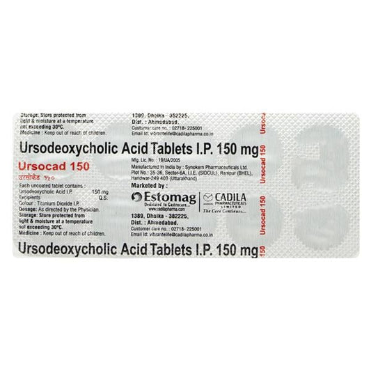 Ursocad 150mg Tablet 10'S