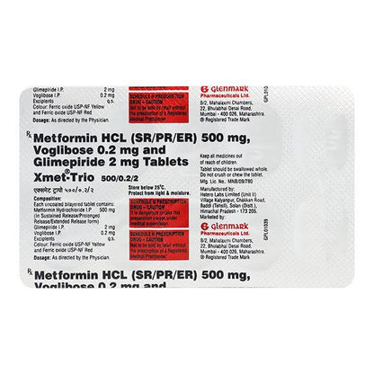 Xmet Trio 2/500/0.2mg Tablet 10'S