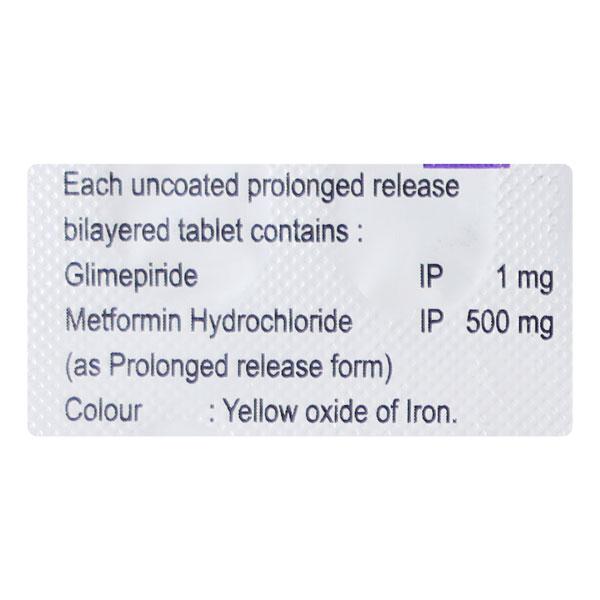 GLIMIPRIME M 1 Tablet 15's