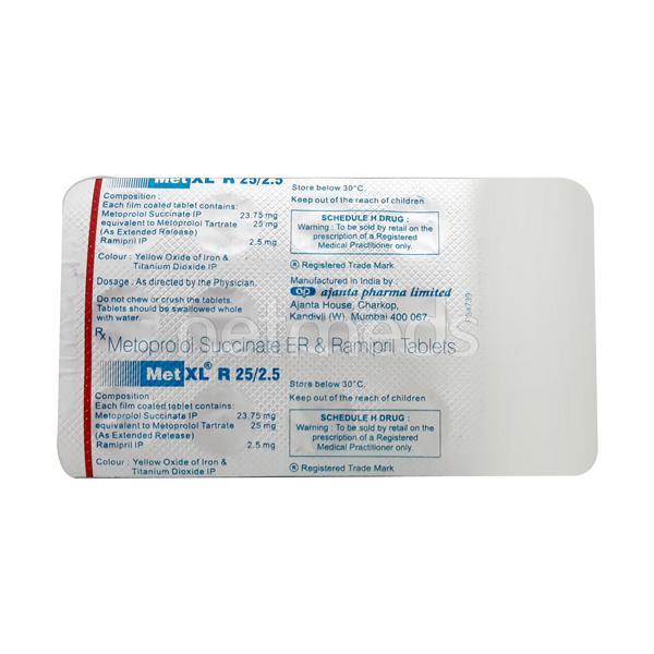 MET XL R 25/2.5mg Tablet 15'S