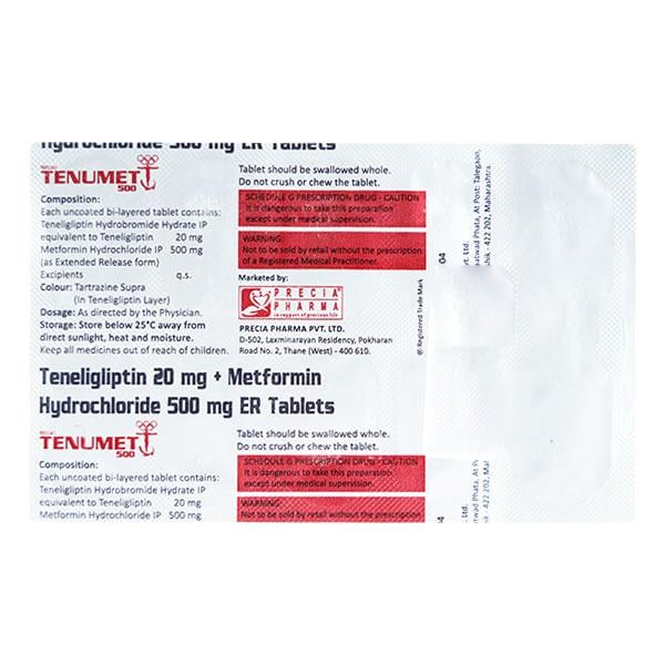Tenumet 500 Tablet 10's