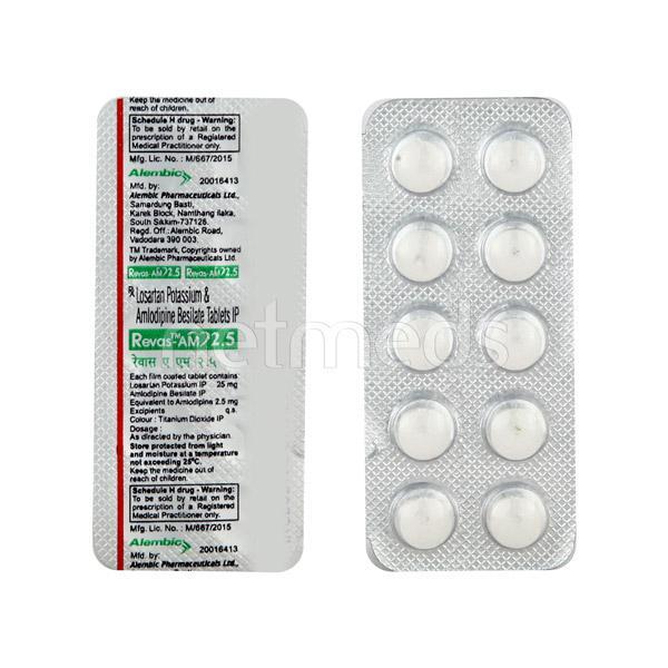 Revas AM 2.5mg Tablet 10'S