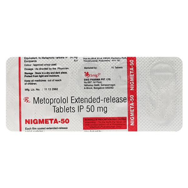 NIGMETA 50mg Tablet 10's
