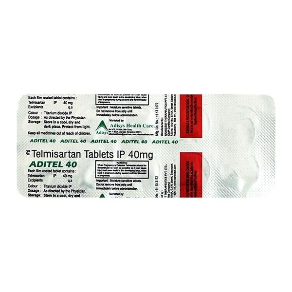 ADITEL 40mg Tablet 10's