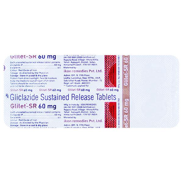 GLILET SR 60 MG Tablet 10's