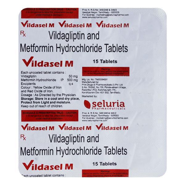 VILDASEL M Tablet 15's