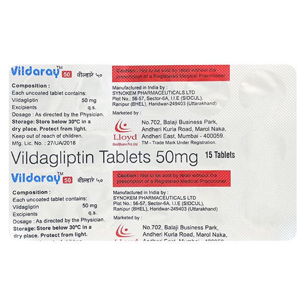 VILDARAY 50mg Tablet 15's