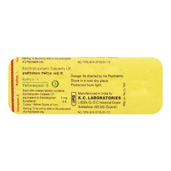 Yellowpam 5mg Tablet 10'S
