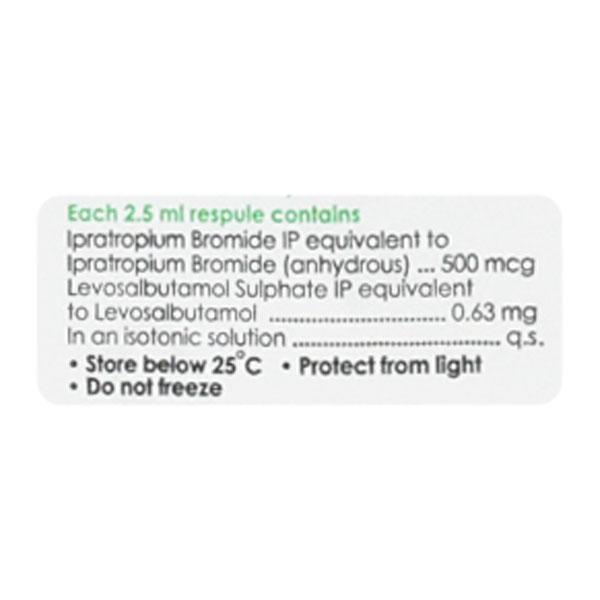 Duolin LD 500mcg/0.63mg Respule 5X2.5ml