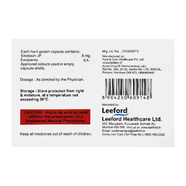 SILDOEASE 8 Capsule 10's