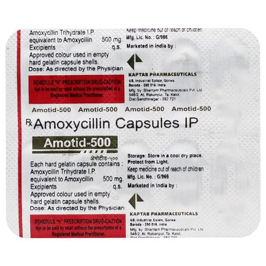 AMOTID 500 Capsule 10's