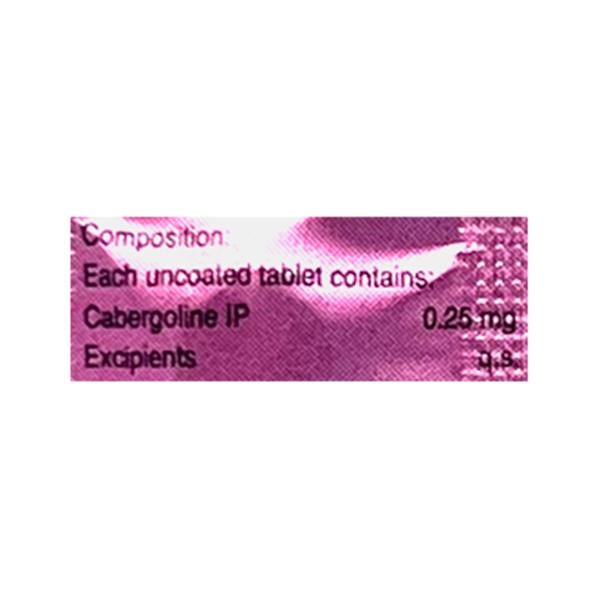 CABERFORD 0.25 Tablet 4's - Global Surgicals