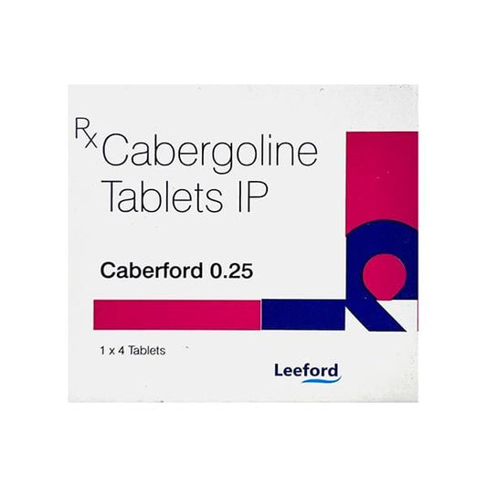 CABERFORD 0.25 Tablet 4's - Global Surgicals