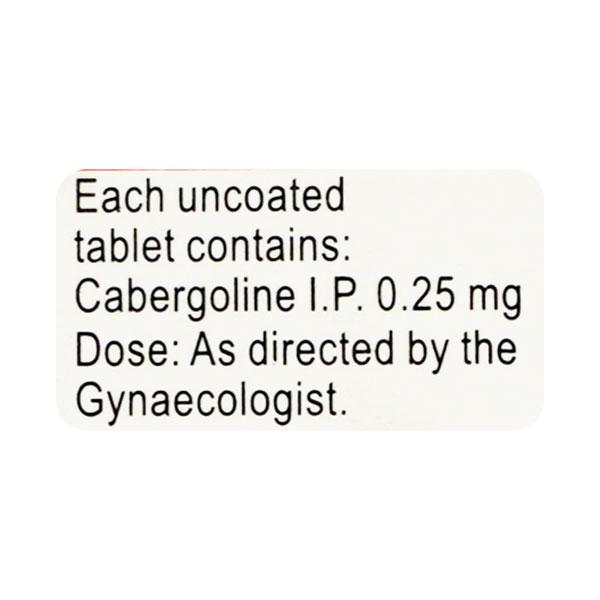 Caberlact 0.25mg Tablet 2'S - Global Surgicals