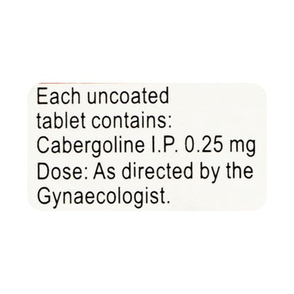 Caberlact 0.25mg Tablet 2'S - Global Surgicals