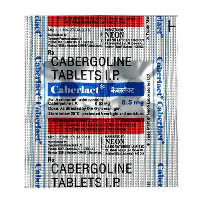 Caberlact 0.5mg Tablet 2'S - Global Surgicals