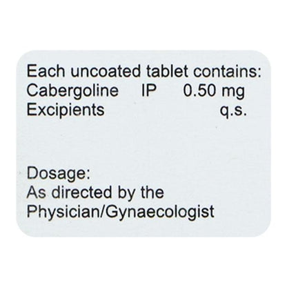 Cabliz 0.5mg Tablet 2'S - Global Surgicals