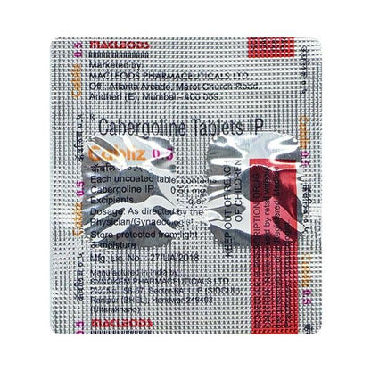 Cabliz 0.5mg Tablet 2'S - Global Surgicals