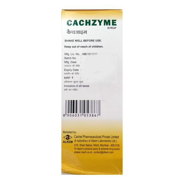 CACHZYME Syrup 200ml - Global Surgicals
