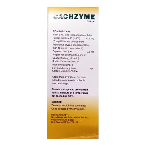 CACHZYME Syrup 200ml - Global Surgicals