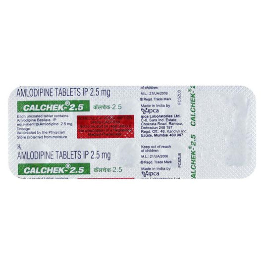 Calchek 2.5mg Tablet 10'S - Global Surgicals