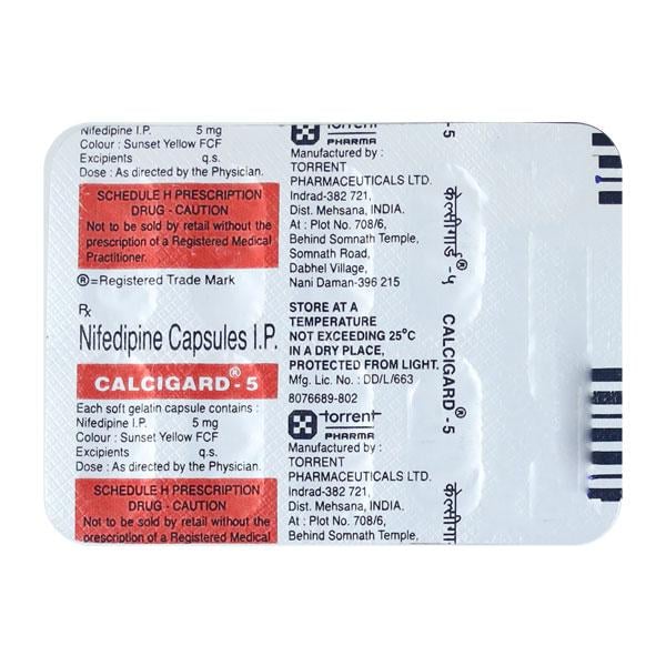 Calcigard 5mg Capsule 10'S - Global Surgicals