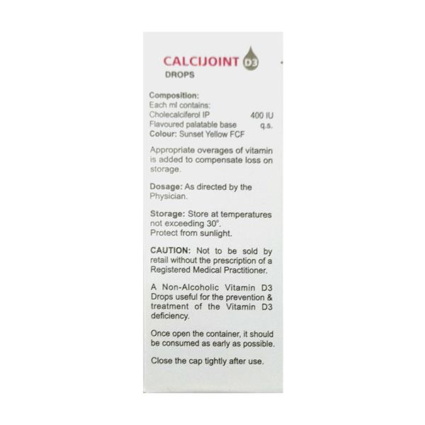 Calcijoint D3 Drops 15ml - Global Surgicals