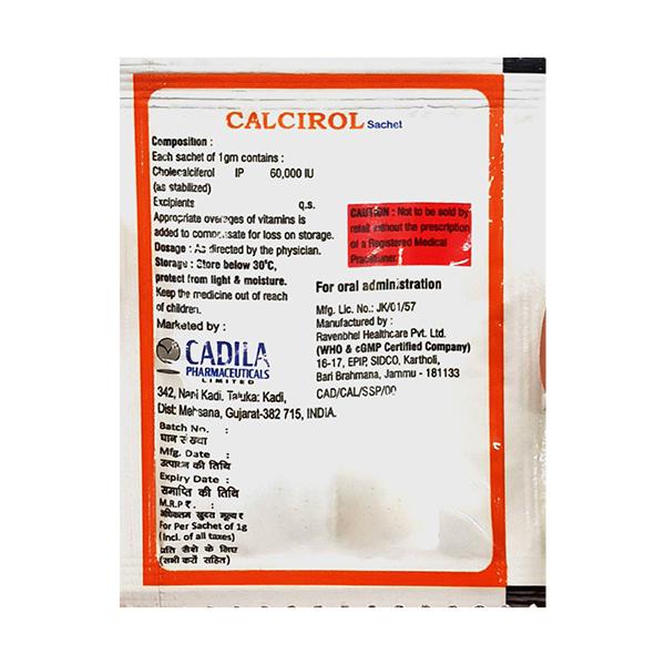CALCIROL ORANGE FLAVOUR Sachet 1g - Global Surgicals