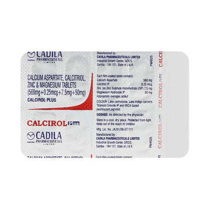Calcirol Plus Tablet 10'S - Global Surgicals