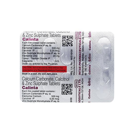Calinta Tablet 10'S - Global Surgicals