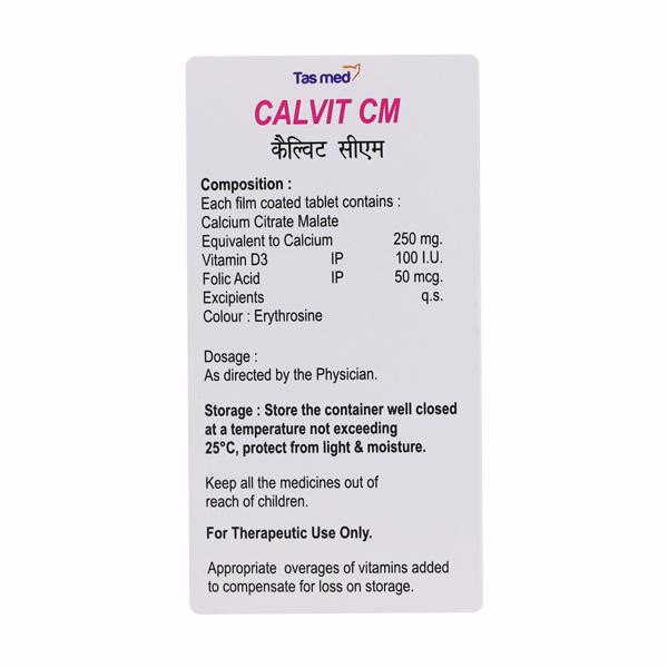 CALVIT CM Tablet 30's - Global Surgicals