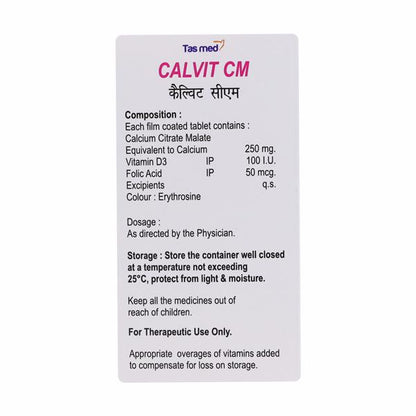 CALVIT CM Tablet 30's - Global Surgicals