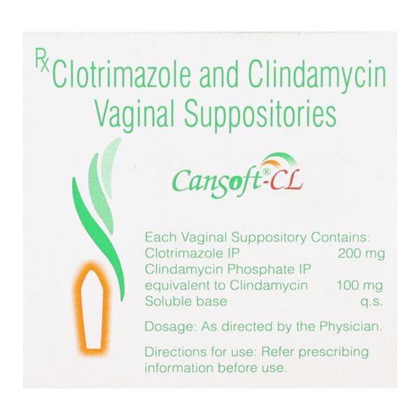 Cansoft CL Vag Suppository 3'S - Global Surgicals