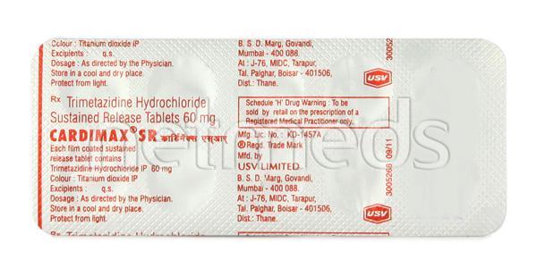 Cardimax SR 60mg Tablet 10'S - Global Surgicals
