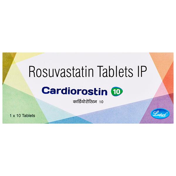 CARDIOROSTIN 10mg Tablet 10's - Global Surgicals
