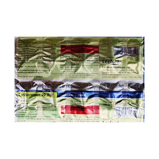 CARDIOROSTIN ASP 20 Tablet 10's - Global Surgicals