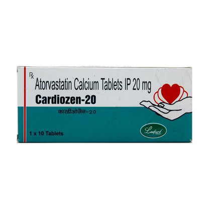 Cardiozen 20mg Tablet 10'S - Global Surgicals