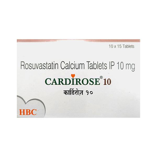CARDIROSE 10 Tablet 15's - Global Surgicals