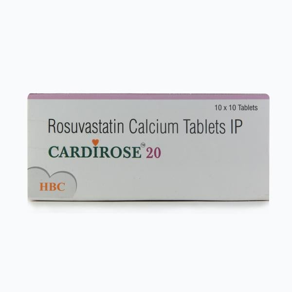 Cardirose 20mg Tablet 10'S - Global Surgicals
